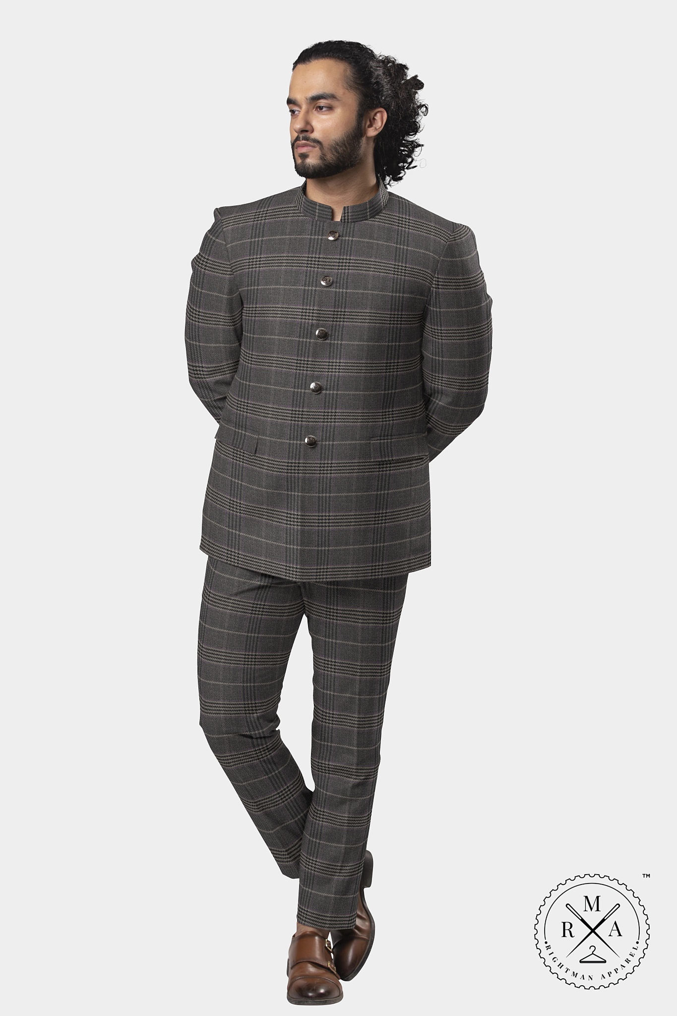 Charcoal Colour Jodhpuri Suit SU320